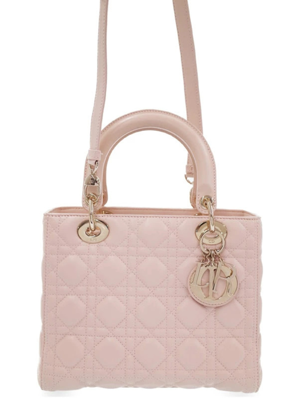 Christian Dior Cannage Quilted Lady Dior 2way bag